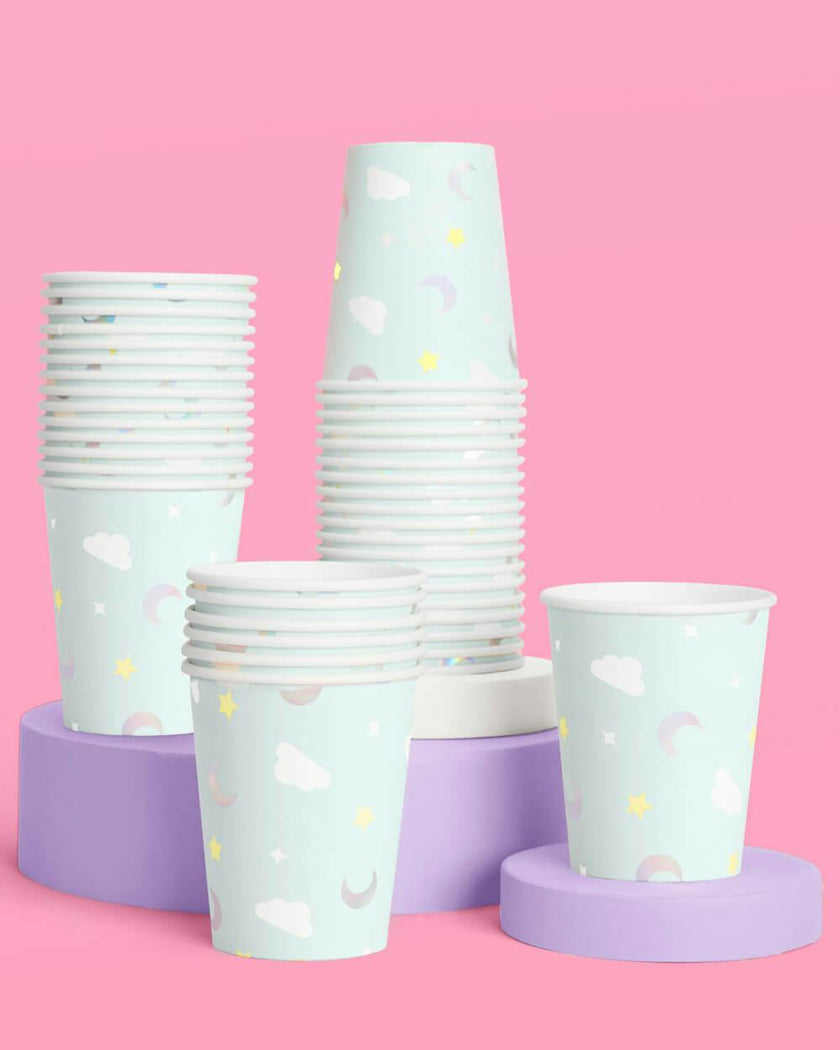 Over the Moon Cups - 50 paper cups