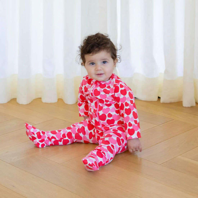 Organic Zippered Footed Onesie