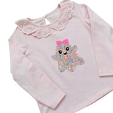 Liberty of London children's ghost design frilled pyjamas - pink