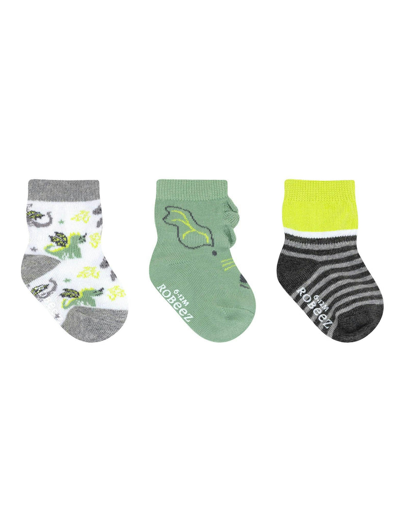 Dragon Tales 3-Pack Baby Socks in Mint