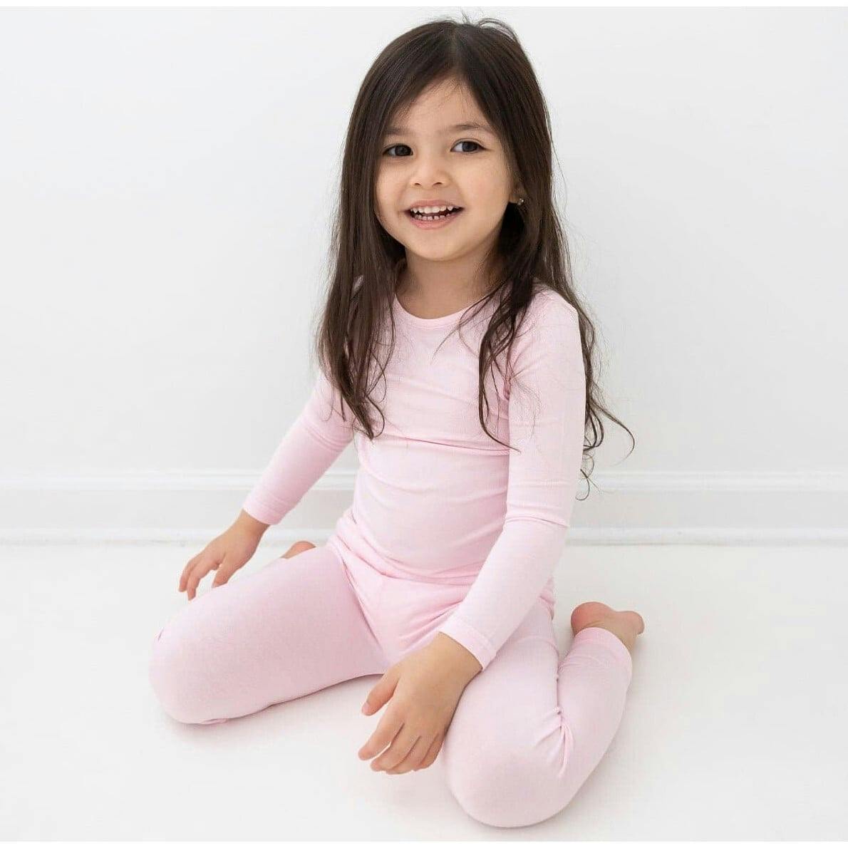 Blush Pink Bamboo Kids Pajamas