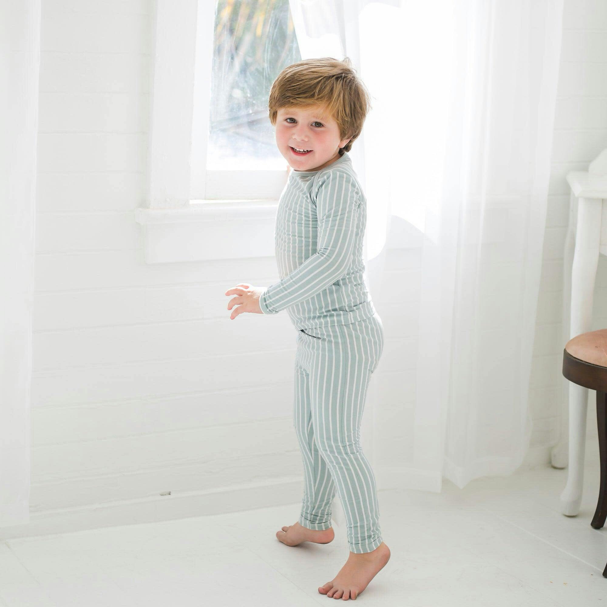 Vertical Pinstripe Loungewear Set