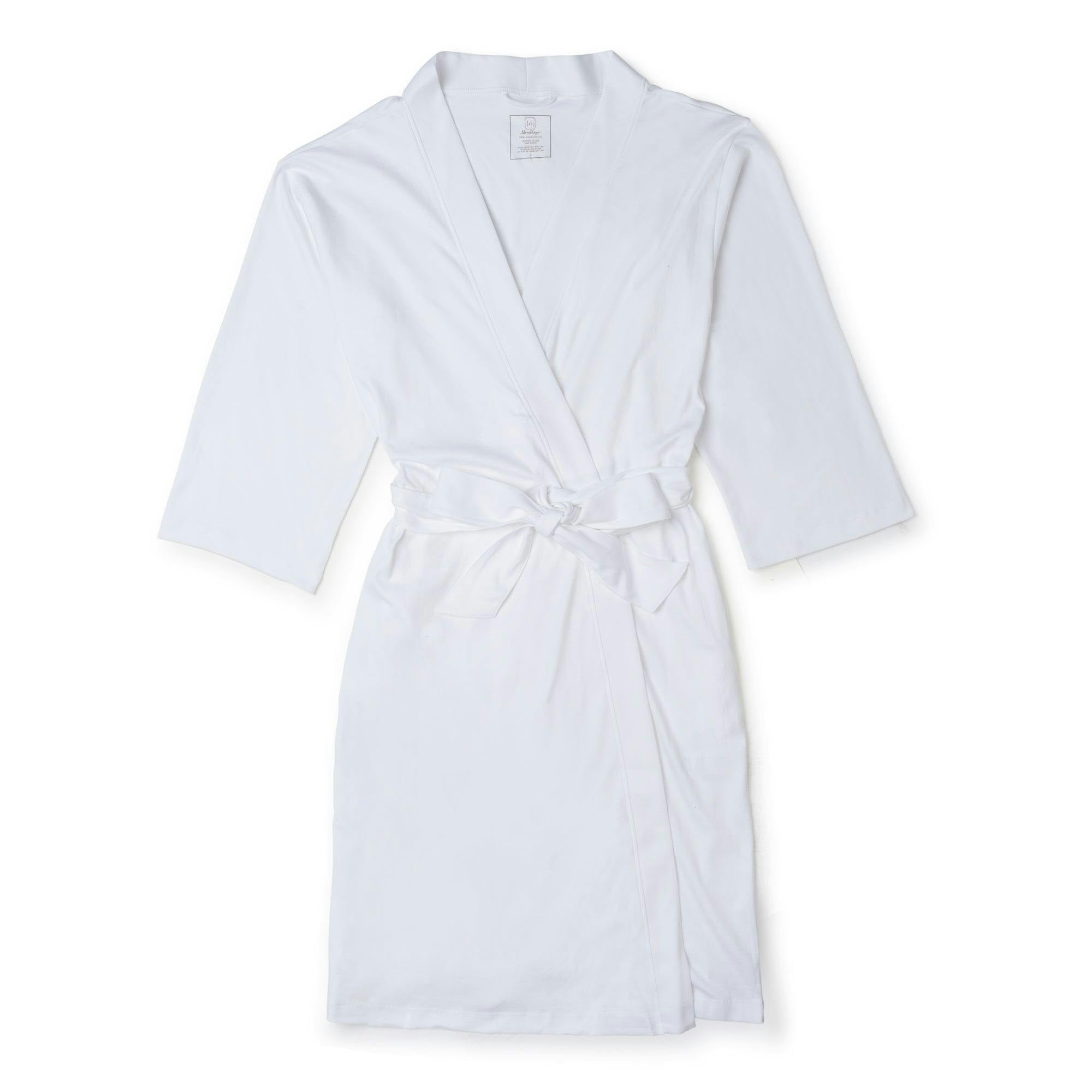 Sassy Women's Pima Cotton Spa Wrap White