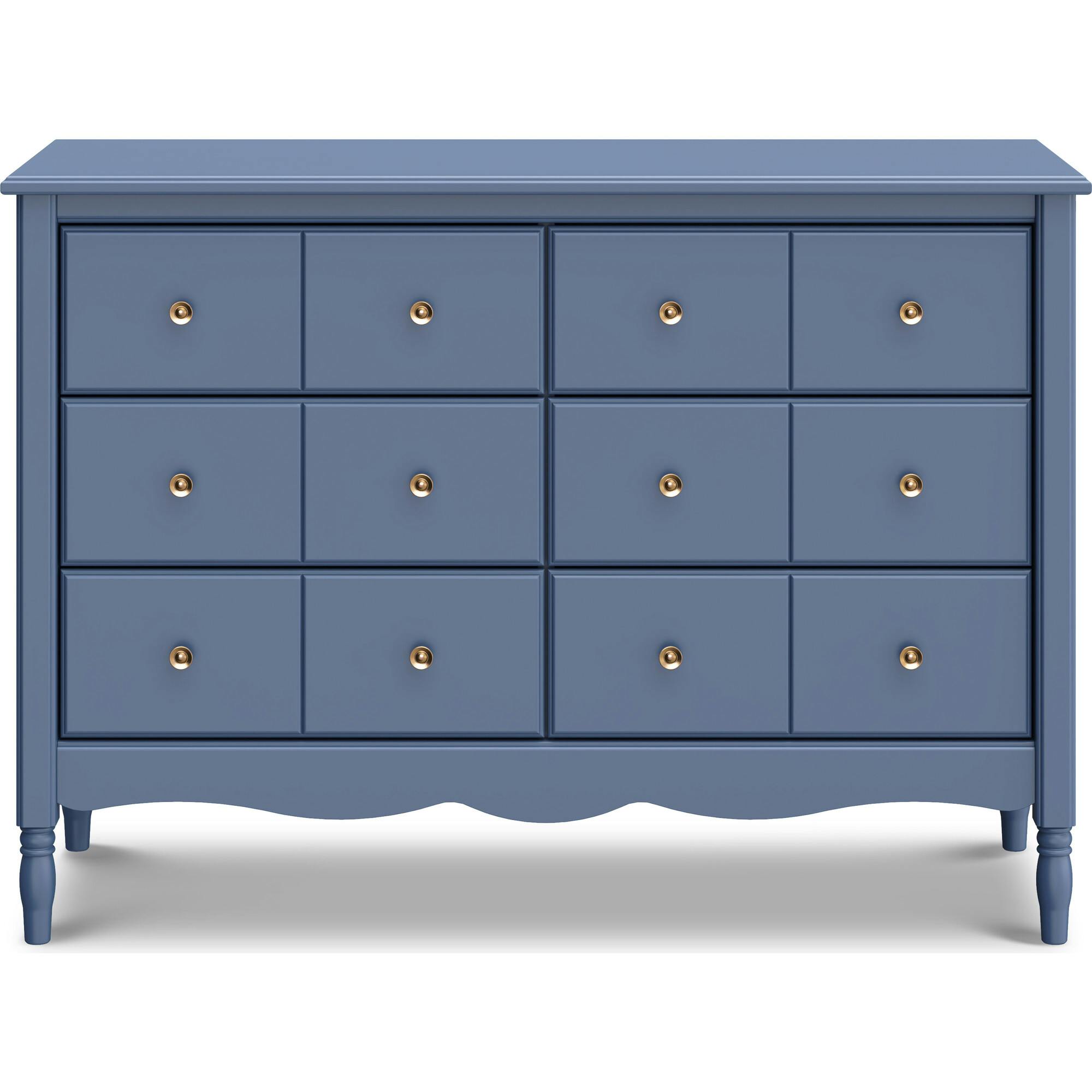6 drawer blue dresser Liberty 6-Drawer Assembled in Cove smoking slipper Little Mistress Polka Dot Color:DARK DUTCH BLUE drawer dresser features a