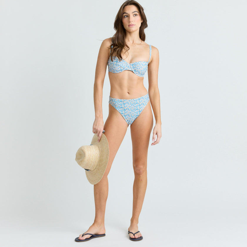 womens original slate floral mid rise bikini bottom
