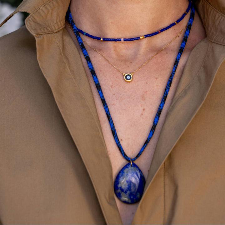 Lola Sodalite Pendant Necklace