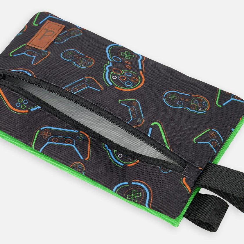 Little Boy Controller Adventure Double-Compartment Pencil Case