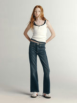 Cleo Low-Rise Bootcut Jeans | Nightlight