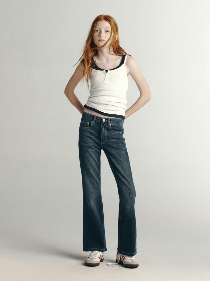 Cleo Low-Rise Bootcut Jeans | Nightlight