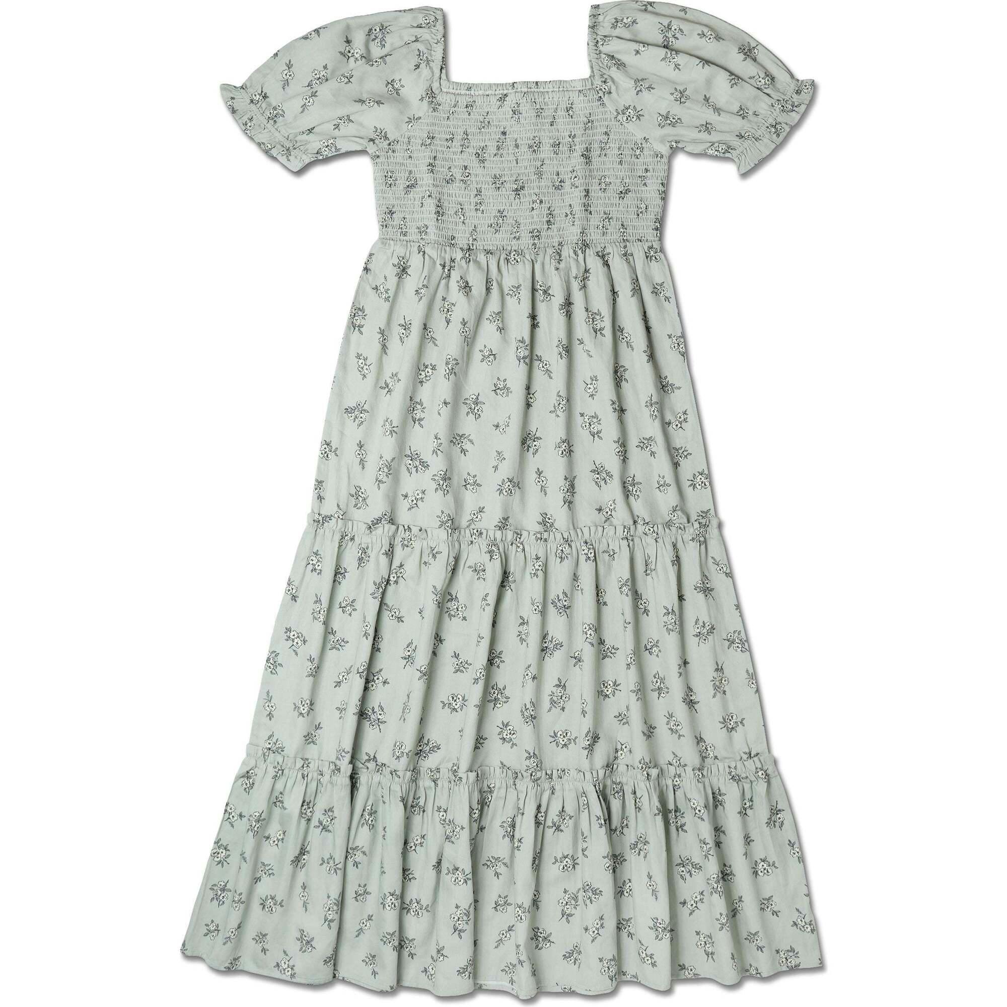 Organic Smocked Tiered Dress