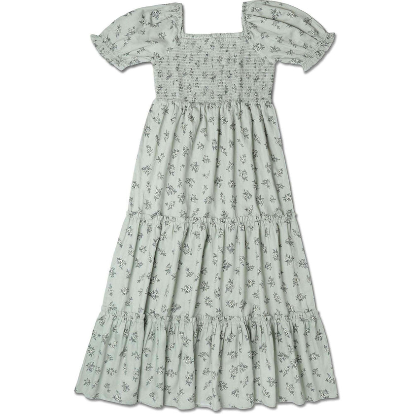 Organic Smocked Tiered Dress