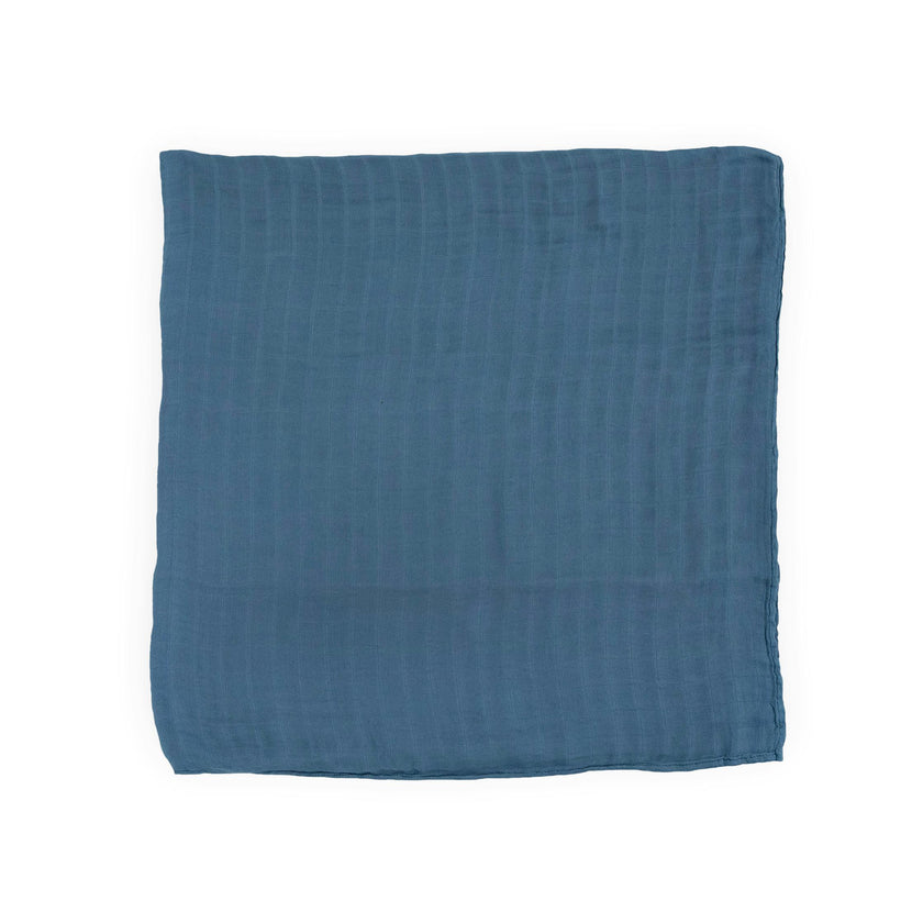 Deluxe Muslin Swaddle Blanket - Blue Dusk
