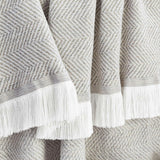 Herringbone Stain Resistant Indoor Outdoor Throw