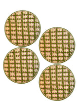Set of 4 Handwoven Lido Rosa Chargers