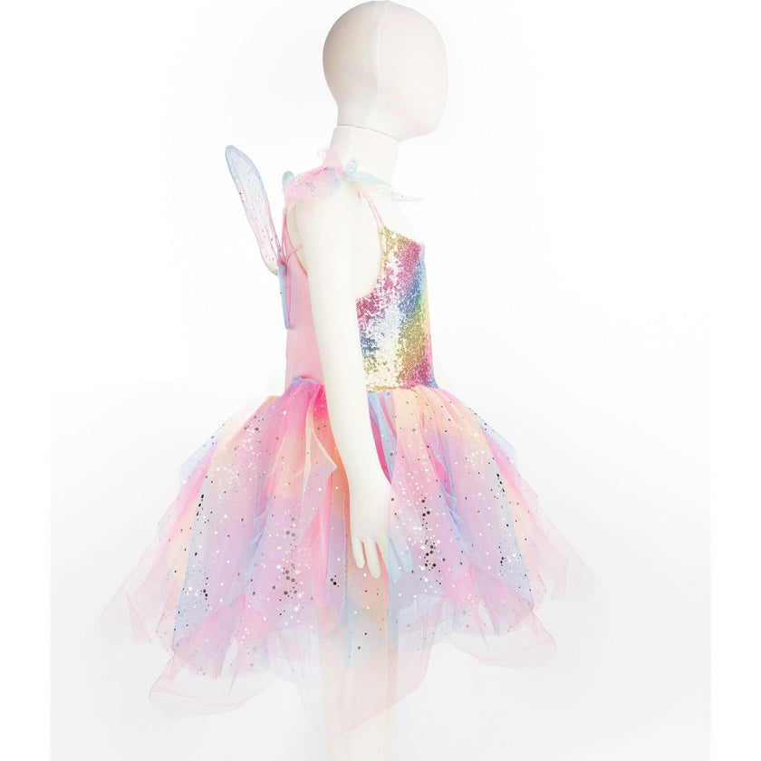 Rainbow Fairy Dress & Wings
