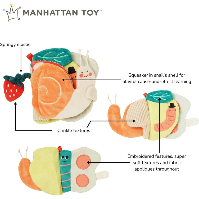 Silly Snail Sensory Soft Book
