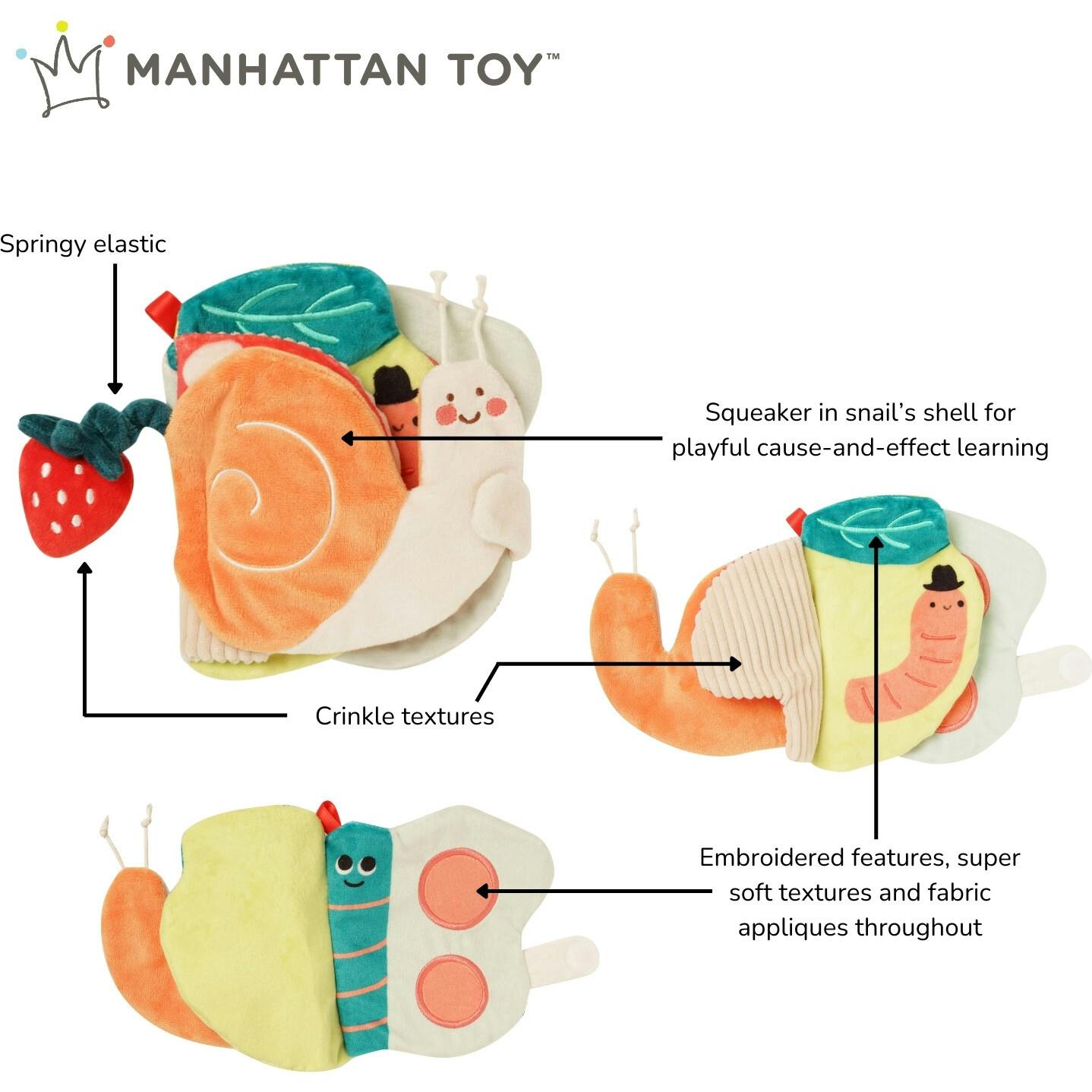 Silly Snail Sensory Soft Book