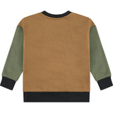 Color-Block Crew Neck Pullover Sweatshirt