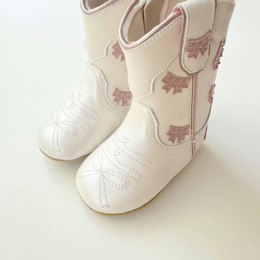 Cowgirl Bow Baby Bootie
