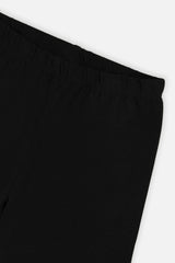 Organic Cotton Jersey Leggings Black