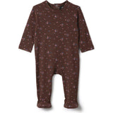 Floral printed Onesie Burgundy