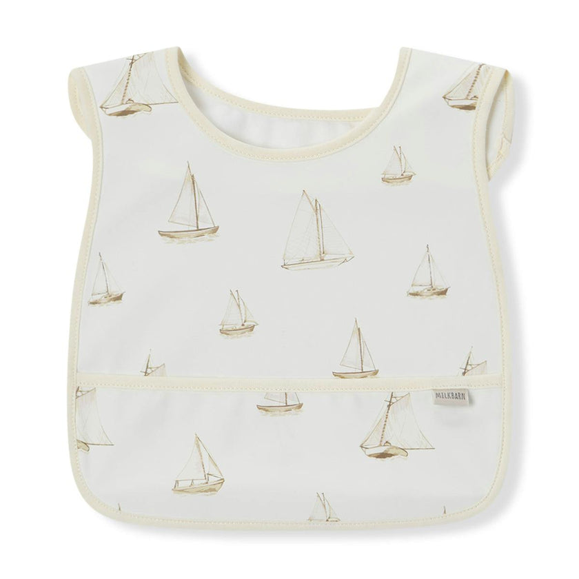 Sailboat Melody Sleeveless Pocket Bib