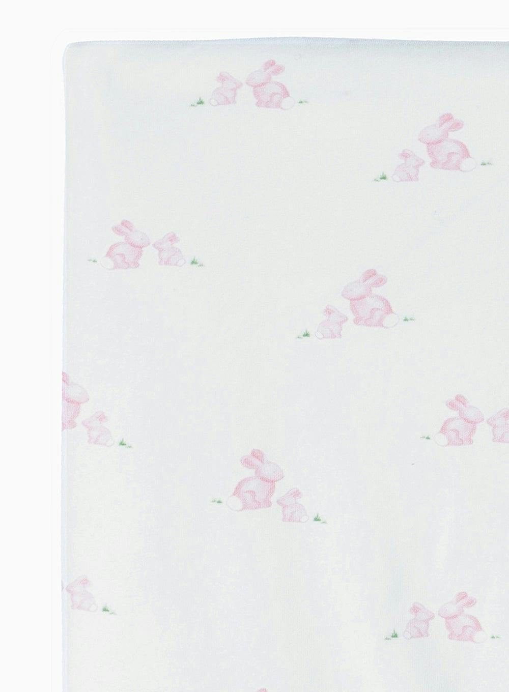 Baby Jersey Bunny Blanket in Pale Pink