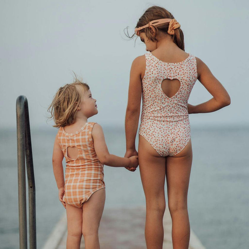 Sweetheart 1 Piece Swimsuit | UPF + Recycled - Sunset Meadow