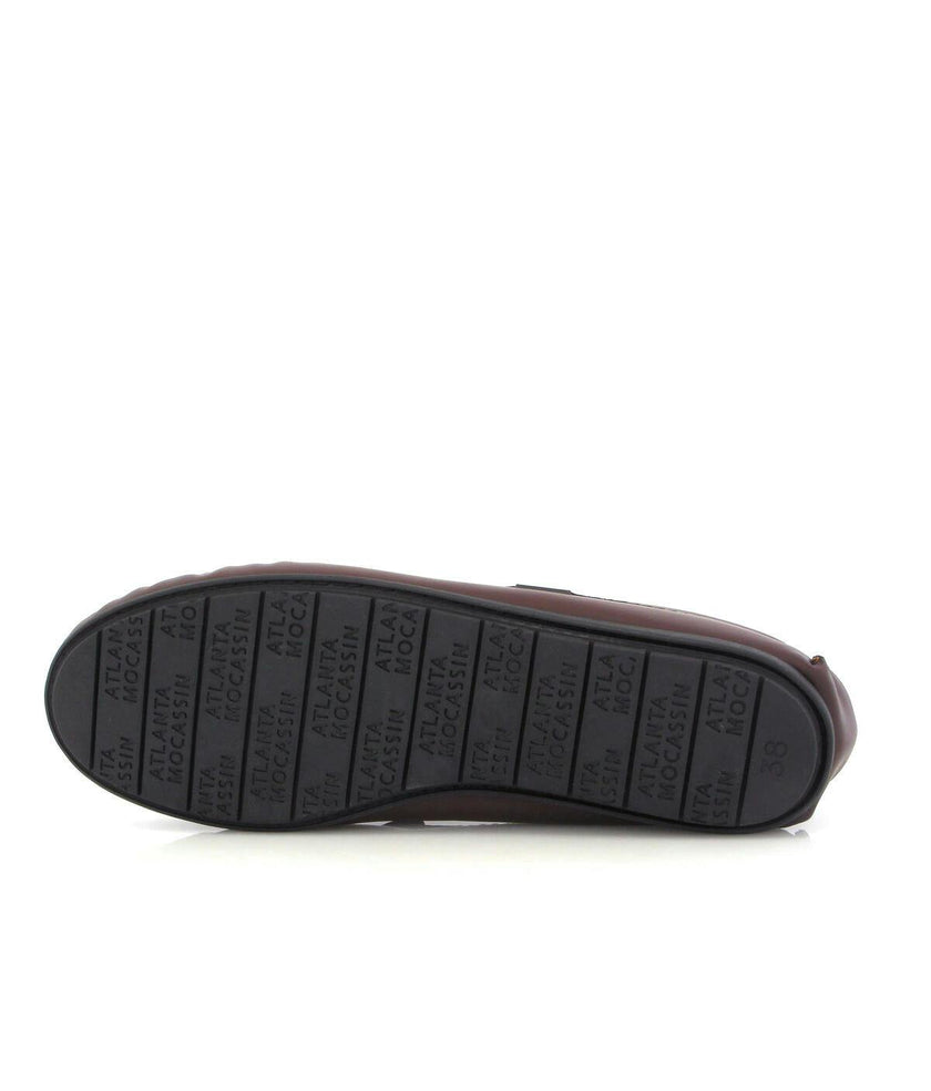 Plain 015 Walker Moccasins, burgundy gomatti leather with hearts