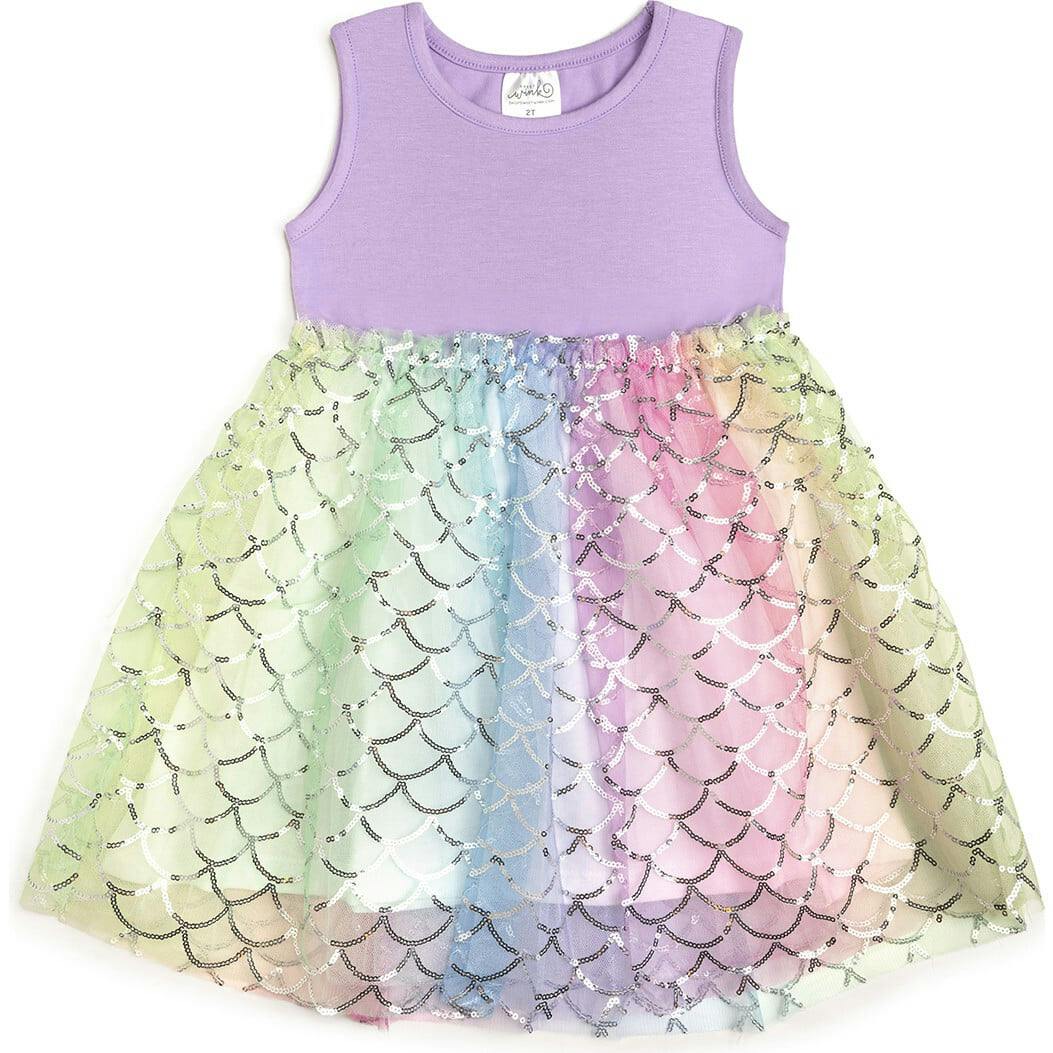 Rainbow Mermaid Tank Tutu Dress
