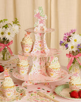 Garden Fairy Cupcake Tower - 3 tiered display