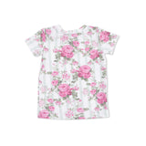 Cabbage Rose Stripe - Loungewear Short Set