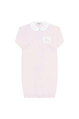 Pink Rocking Horse Embroidered Converter Gown
