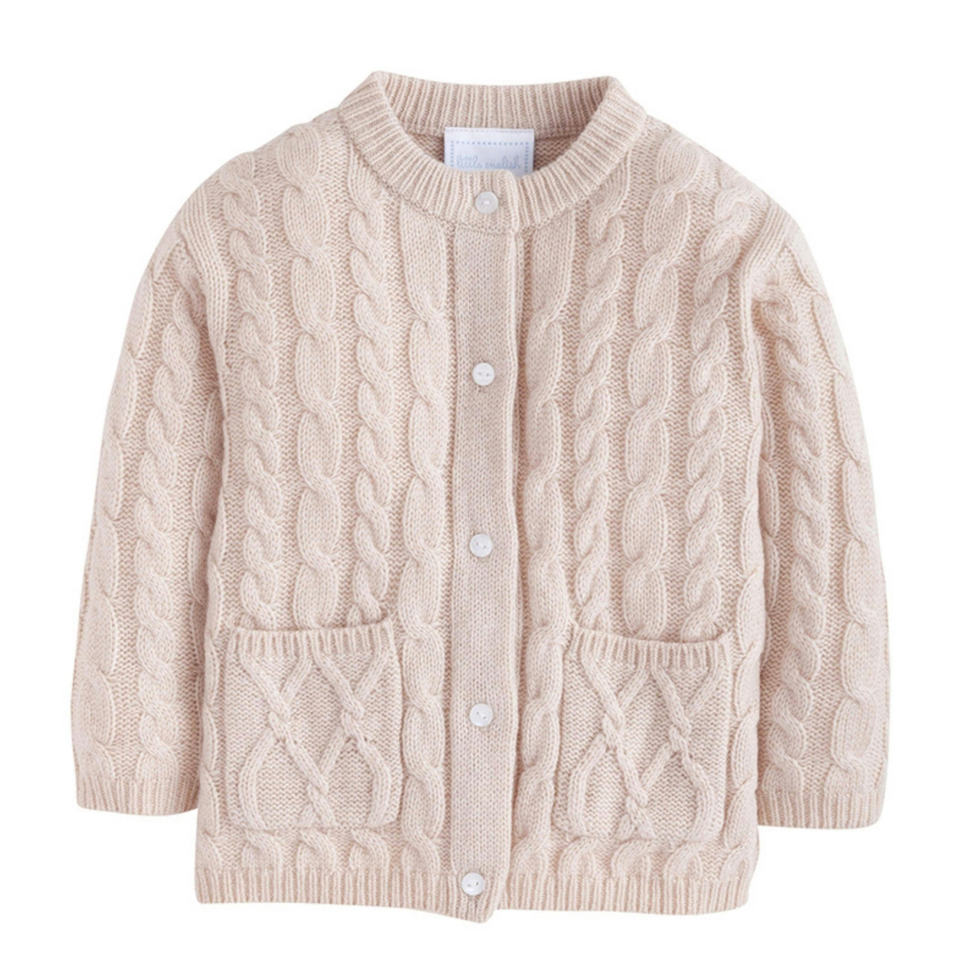 Classic Cashmere Blend Cardigan - Oatmeal