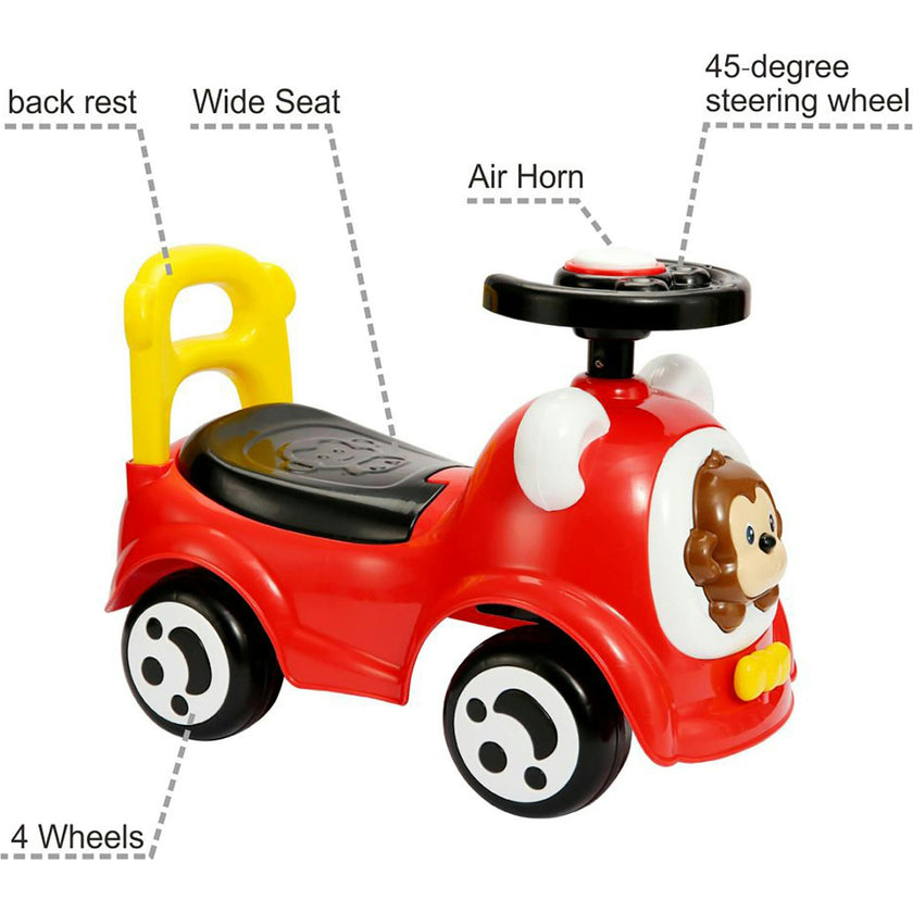 Trimate Red Foot to Floor Ride-on Car W/ Music