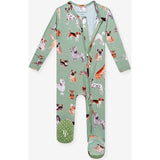 Posh Puppies Footie Zippered One Piece