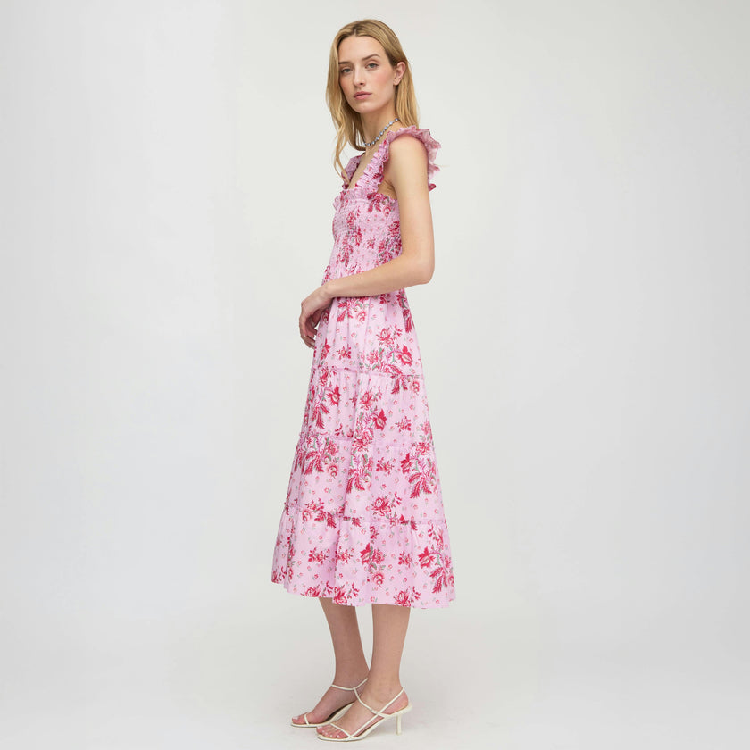 The Ellie Nap Dress - Pink Delft Bouquet