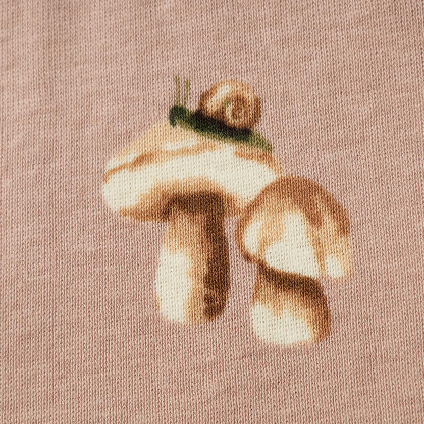 Mushroom Organic Cotton Knotted Beanie Hat