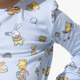 Easter Blue Bamboo Kids Pajamas