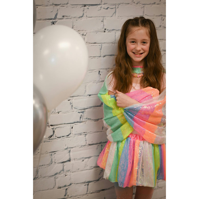 Stripy Sequins Cape
