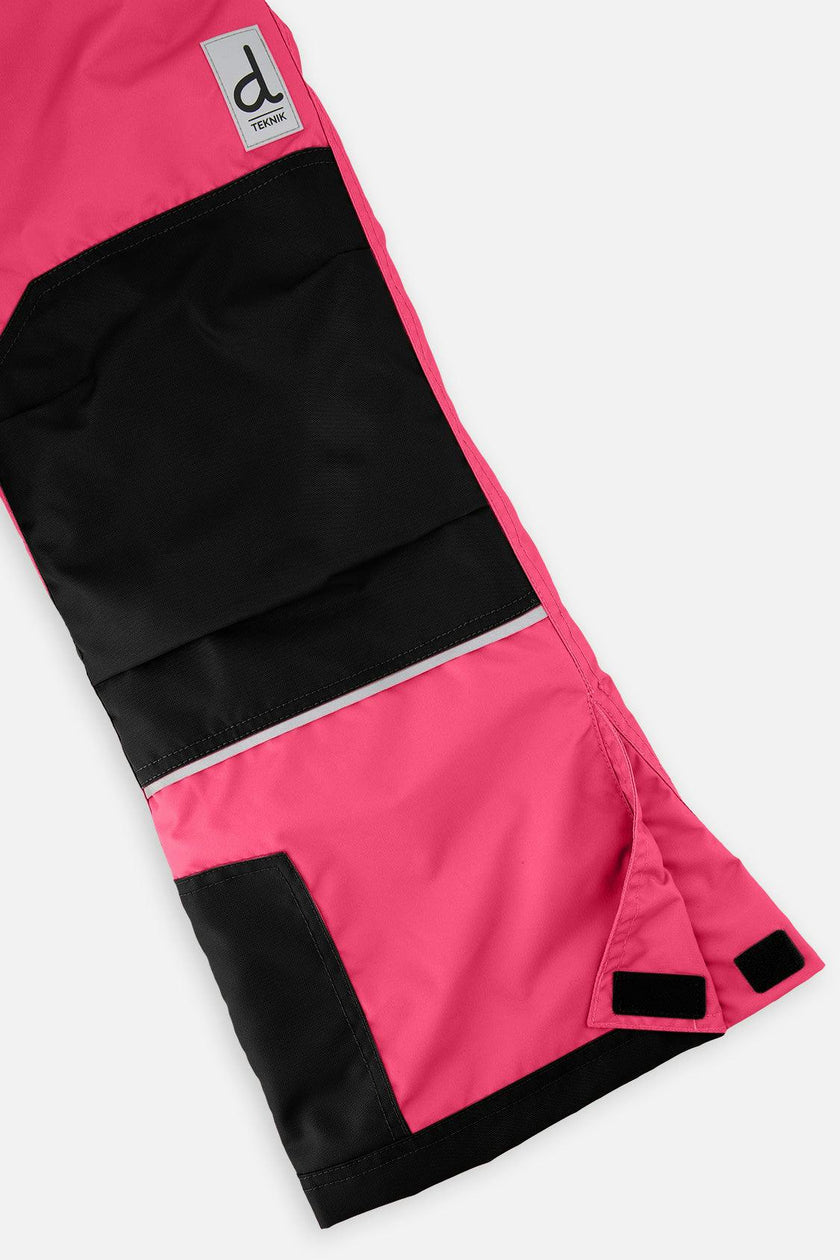 Two Piece Teknik Snowsuit Bright Pink And Checkered
