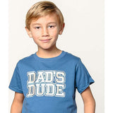 Dad's Dude Patch Short Sleeve T-Shirt - Indigo