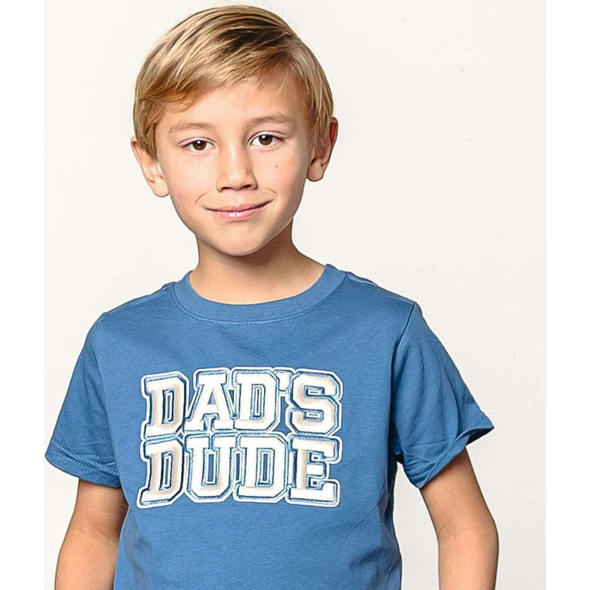 Dad's Dude Patch Short Sleeve T-Shirt - Indigo