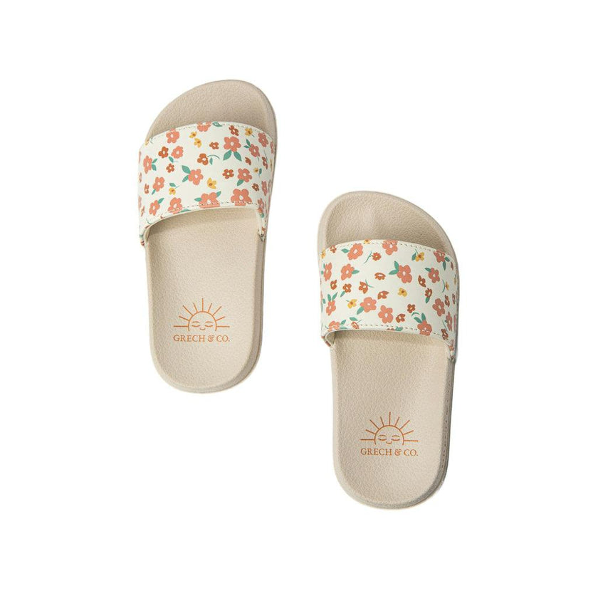 Slide Sandal | Patterns - Sunset Meadow