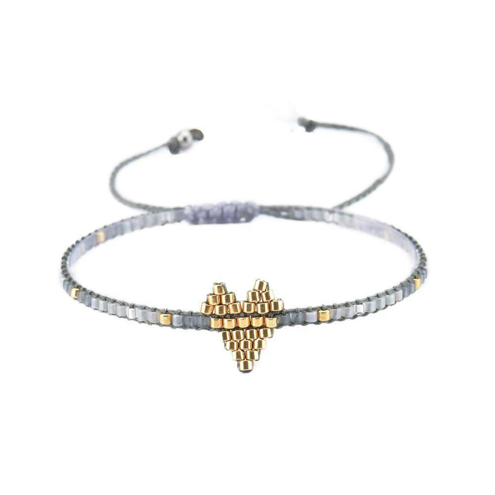 Miyuki Heart Bracelet