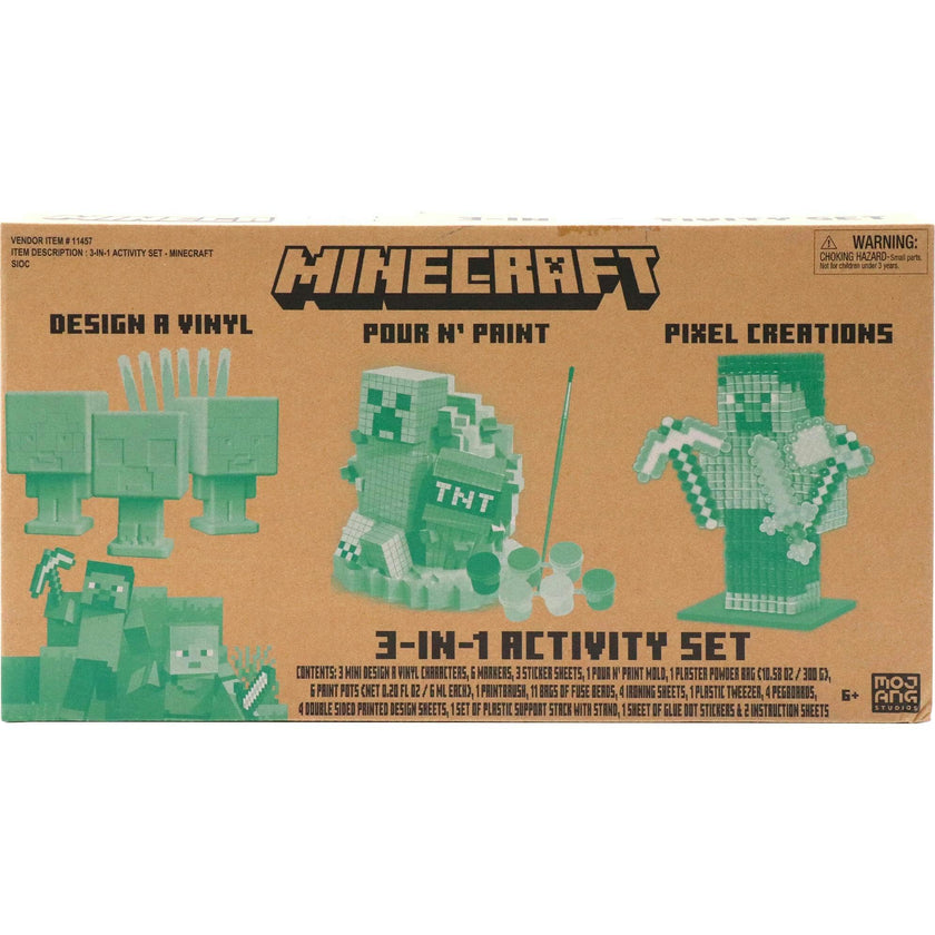 3-In-1 Activity Set: Minecraft