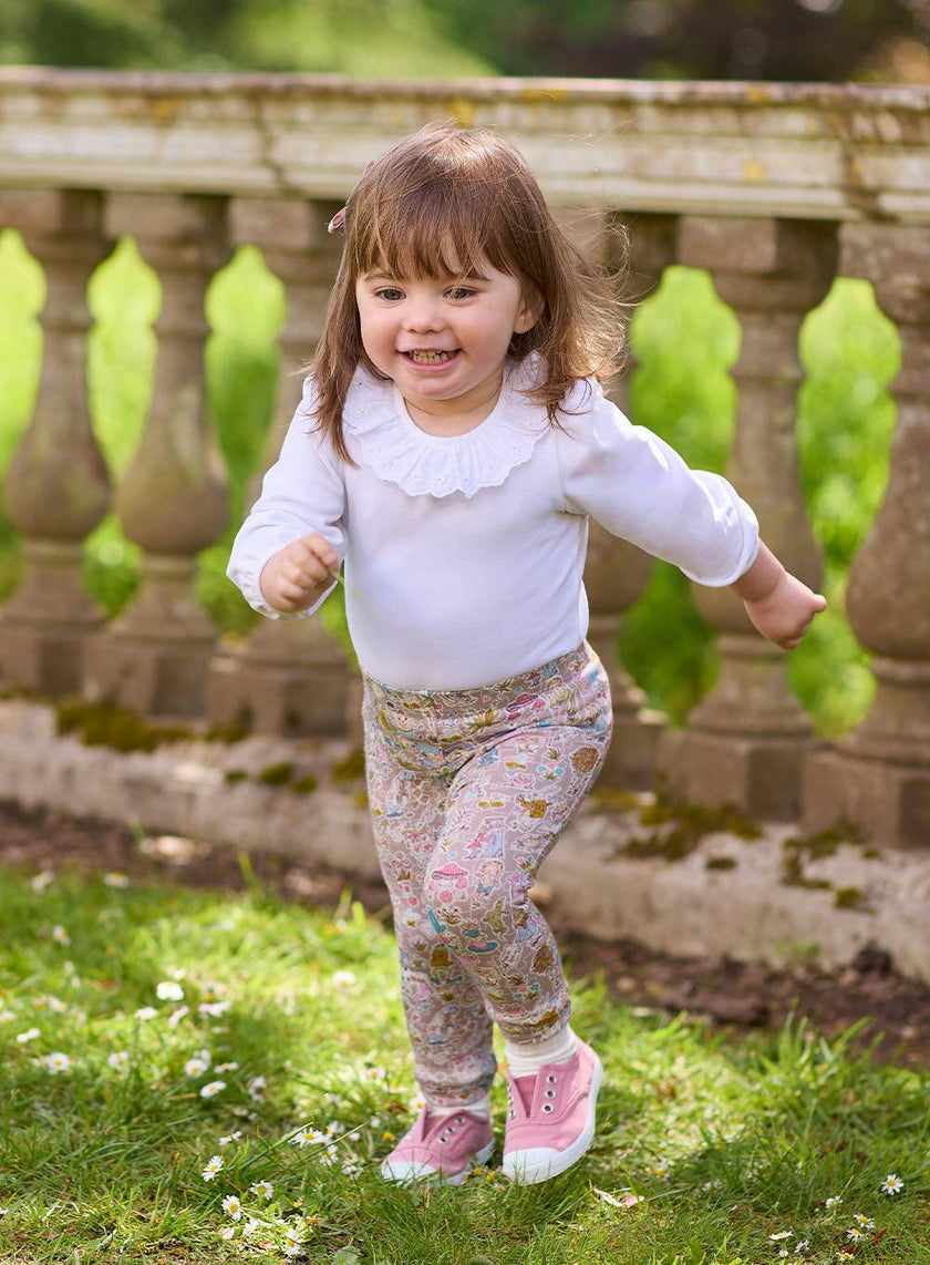 Baby Long Sleeved Grace Willow Bodysuit in Winter White