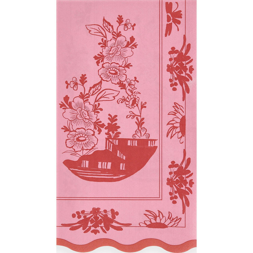 Pink Vintage Botanical Guest Towels