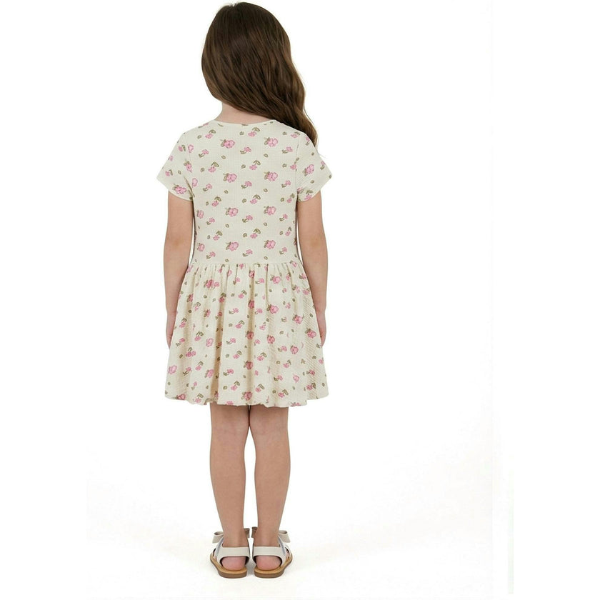 Girls Knit Seersucker Bubble Dress | Blush Floral
