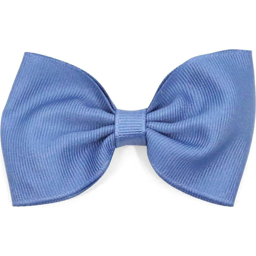 Grosgrain Bow Hair Clip (French Blue)